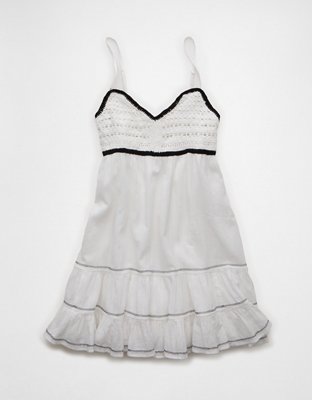AE Crochet Babydoll Mini Dress