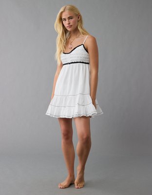 AE Crochet Babydoll Mini Dress
