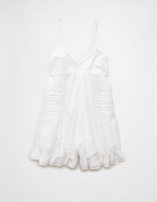 AE Pintuck Lace Babydoll Romper
