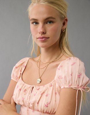 AE Cap Sleeve Floral Mini Dress