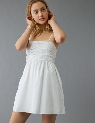 AE Ruched Pleated Mini Dress