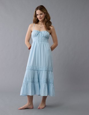 AE Sweetheart Tie Front Midi Dress
