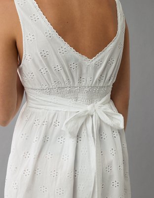 AE V-Neck Scalloped Mini Dress