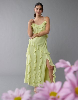 完売 sahara（サハラ）の「Satin Ruffle Dress/サテン Asymmetry