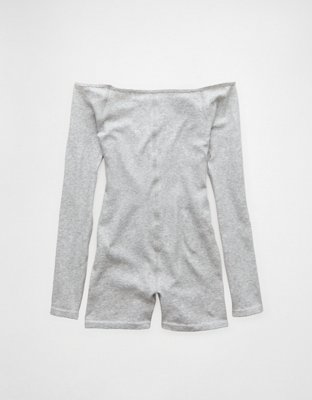 AE Off-The-Shoulder Seamless Lounge Romper