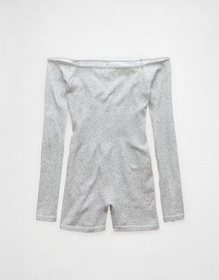 AE Off-The-Shoulder Seamless Lounge Romper