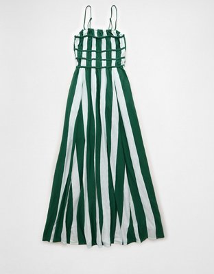 Robe mi-longue à corsage en tricot à smocks Vive le soleil AE