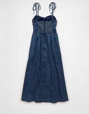 AE Sweetheart Tie-Strap Midi Dress