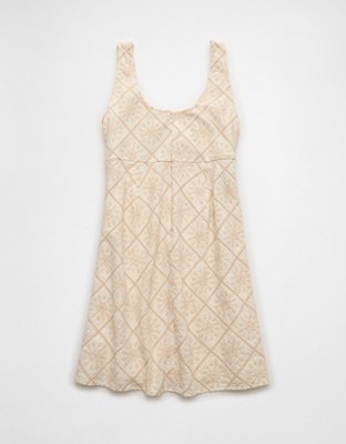 Minirobe à motif œillets nouée l’avant AE