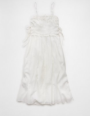 AE Corded Smocking Midi Dress | American Eagle