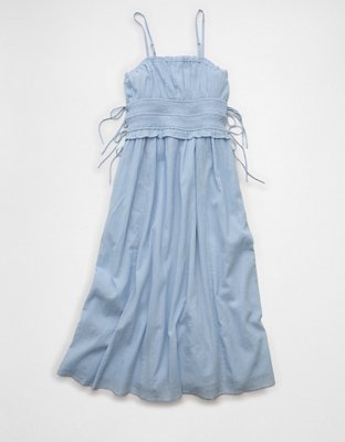 AE Corded Smocking Midi Dress