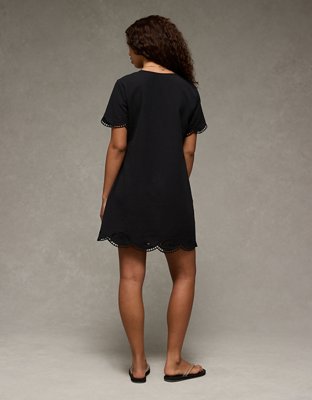AE V-Neck Embroidered Shift Dress