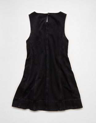 AE High Neck Denim Shift Dress