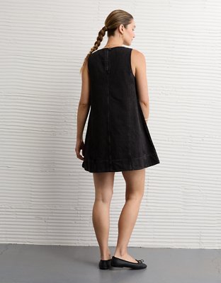 AE High Neck Denim Shift Dress