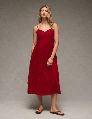 AE Sweetheart Drop Waist Midi Dress