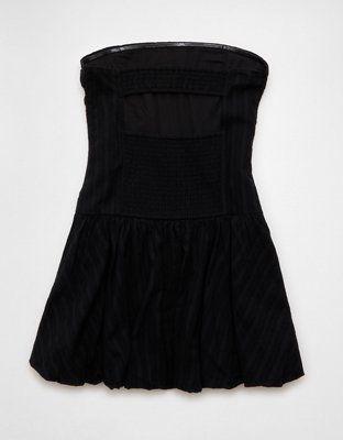 AE Strapless Drop Waist Mini Bubble Dress | American Eagle