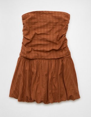 AE Strapless Drop Waist Mini Bubble Dress