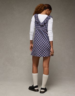AE Ruffle Tie-Front Mini Dress