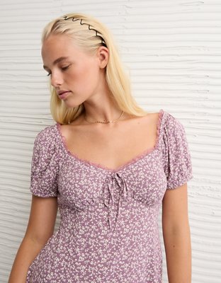AE Short Sleeve Mini Slip Dress