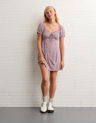 AE Short Sleeve Mini Slip Dress