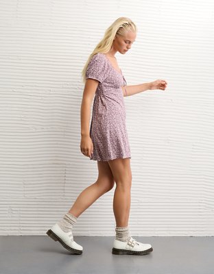 AE Short Sleeve Mini Slip Dress