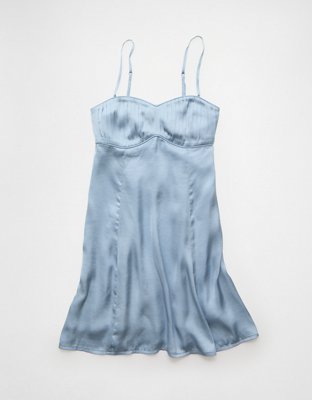 AE Satin Sweetheart Mini Slip Dress