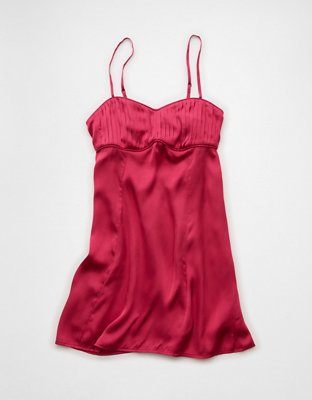 AE Satin Sweetheart Mini Slip Dress