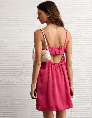 AE Satin Sweetheart Mini Slip Dress