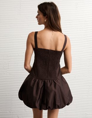 AE Corset Drop Waist Bubble Mini Dress
