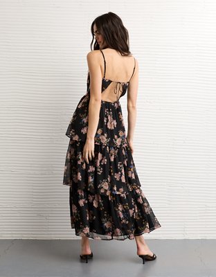 slim fit dress slacks Collette Tiered Maxi Dress