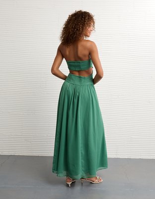 AE Strapless Cut-Out Maxi Dress