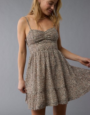 AE Catie Corset Leopard Mini Dress