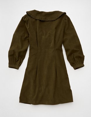 AE Button-Front Mini Dress