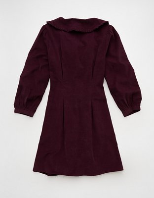 AE Button-Front Mini Dress