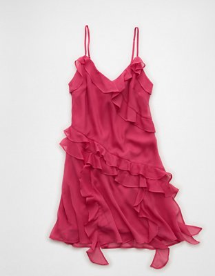 AE Asymmetrical Ruffle Mini Dress