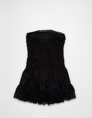 AE Ruched Ruffle Mini Dress