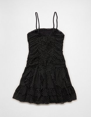 AE Strapless Drop Waist Ruffle Mini Dress