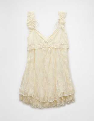 AE Flutter Sleeve Babydoll Mini Dress