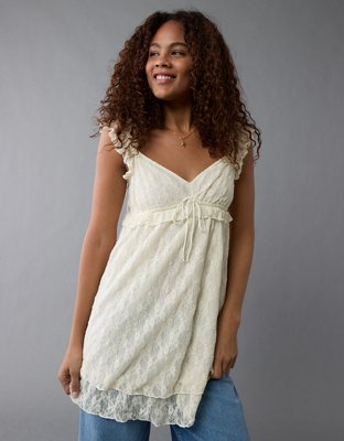 AE Flutter Sleeve Babydoll Mini Dress