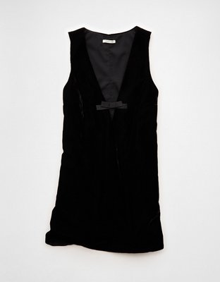 AE Velvet Mini Dress Womens Black S 22$