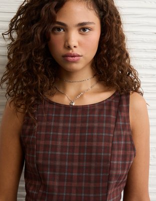 AE High Neck Belted Mini Dress