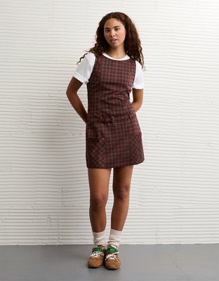 AE High Neck Belted Mini Dress