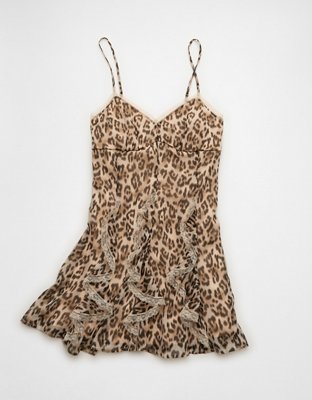 mac duggal one-shoulder asymmetrical midi cape dress Leopard Print Birthday Dress for Girls main image 1