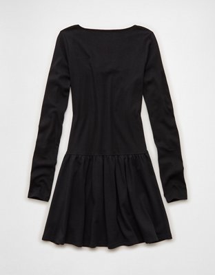 AE Pointelle Puff Sleeve Mini Dress