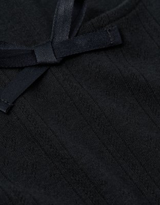 AE Pointelle Puff Sleeve Mini Dress