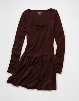 AE Pointelle Puff Sleeve Mini Dress