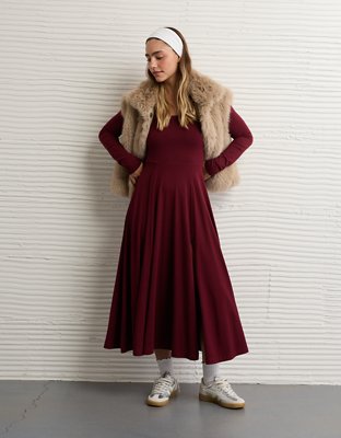 AE Square Neck Midi Dress