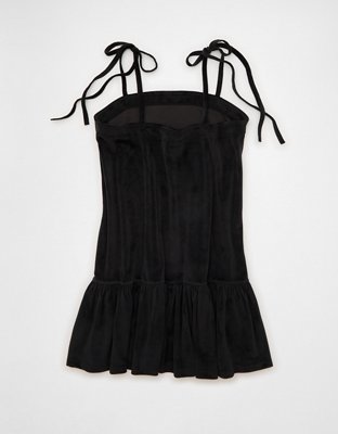 AE Velvet Bow Mini Dress