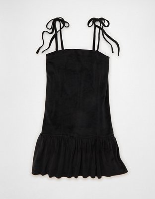 AE Velvet Bow Mini Dress
