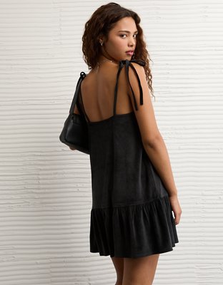 AE Velvet Bow Mini Dress